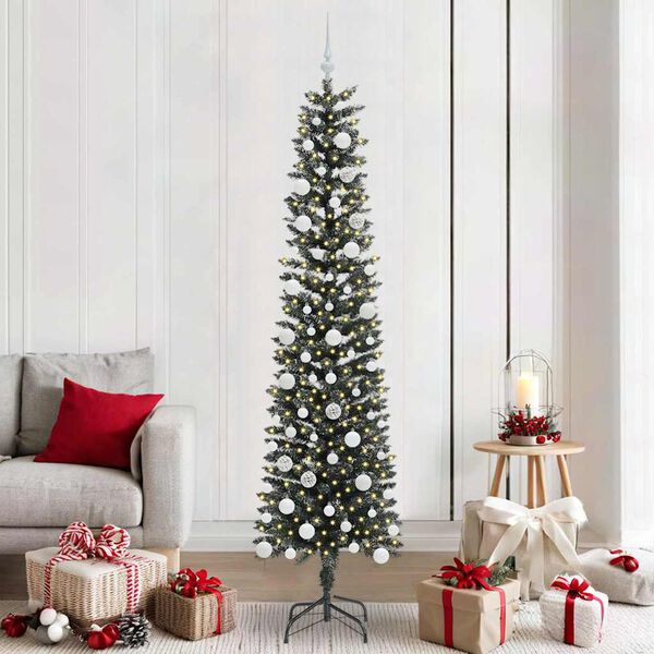 vidaXL Albero di Natale artificiale con 300 LED Verde 210 cm