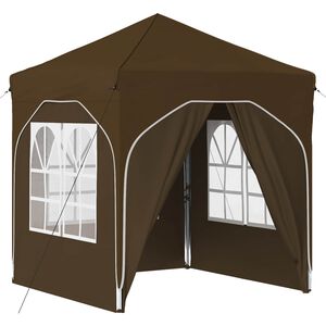 vidaXL Tenda per feste a pop-up 192 x 192 x 245 cm Tortora