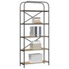 vidaXL Libreria Rovere artigianale 80 x 30 x 183 cm Legno multistrato