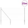 vidaXL Palo della recinzione Argento 25 x 1,4 m (rete da 25 mm)