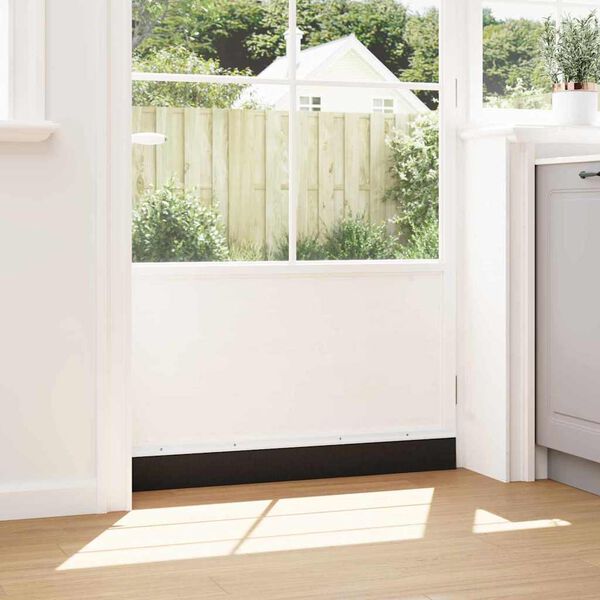 vidaXL Spazzole per porte a vite 6 pcs Bianco 100 cm Lega di alluminio