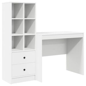vidaXL Scrivania Bianco 135,5 x 50 x 127 cm 2 pz