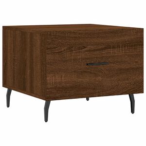 vidaXL Tavolino da Salotto Rovere Marrone 50x50x40cm Legno Multistrato