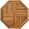 vidaXL Piano per Tavolo 50x50x2,5 cm Ottagonale Legno Massello Teak