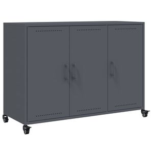 vidaXL Credenza Antracite 100,5x39x72 cm in Acciaio