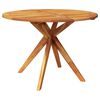 vidaXL Tavolo Da Giardino 110x110x75 cm in Legno Massello Di Acacia