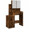 vidaXL Toeletta con Armadietto Rovere Fumo 80x35x132 cm