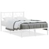 vidaXL Giroletto con Testiera in Metallo Bianco 120x200 cm
