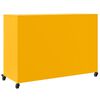 vidaXL Credenza Giallo Senape 100,5x39x72 cm in Acciaio