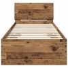vidaXL Struttura del letto Legno vecchio 75 x 190 cm Legno multistrato