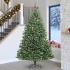 vidaXL Albero di Natale Artificiale con Rami Pieghevoli Verde 270 cm