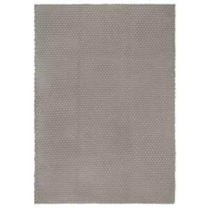 vidaXL Tappeto Rettangolare Grigio 160x230 cm in Cotone
