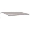 vidaXL Tenda retrattile Grigio Chiaro 450 &times; 300 cm Tessuto e Alluminio