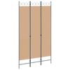 vidaXL Paravento a 3 pannelli Beige 120 x 220 cm Tessuto