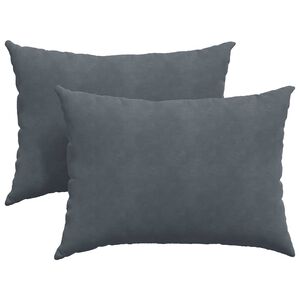 vidaXL Cuscini da Divano 2 pcs Grigio scuro 70 x 50 cm