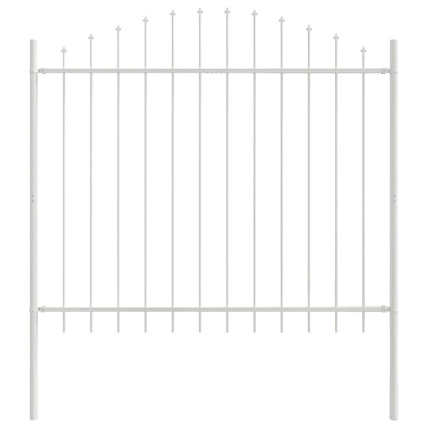vidaXL Recinzione per Giardino 4 pcs Bianco 170 x 165 cm