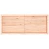 vidaXL Piano Bagno 120x50x(2-4) cm in Legno Massello Non Trattato