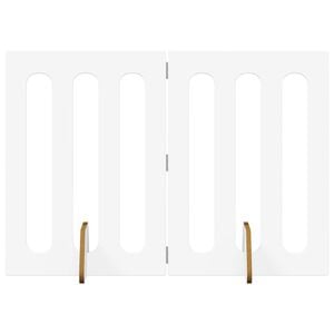 vidaXL Recinto pieghevole per animali 2 pz Bianco 100,5 x 38 x 70 cm