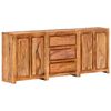 vidaXL Credenza con 3 Cassetti e 4 Ante in Legno Massello