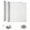 vidaXL Copertura per pozzetto di luce con clip 2 pz 70 x 130 cm