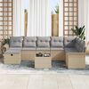 vidaXL Set Divano da Giardino 9 pcs Beige e Grigio Chiaro polyrattan