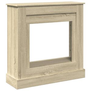 vidaXL Cornice per Camino Rovere Sonoma 90x30x90 cm in Truciolato