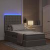 vidaXL Letto con contenitore e LED Talpa 100 x 200 cm Poliestere