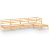 vidaXL Set Salotto da Giardino 5 pz in Legno Massello di Pino