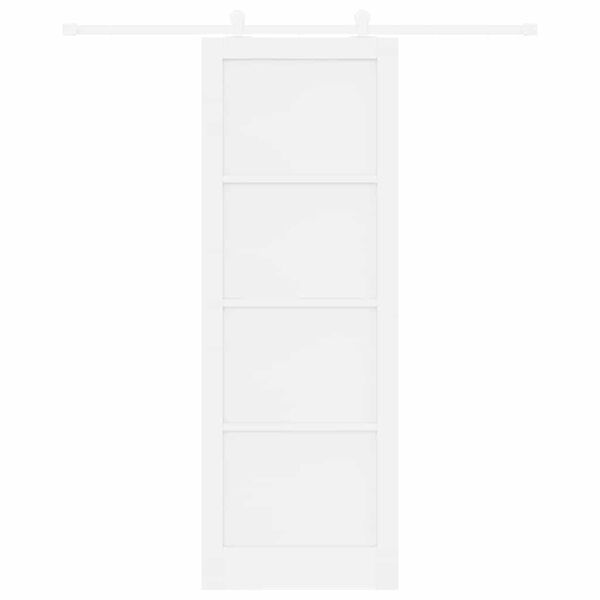 vidaXL Porta scorrevole ORKDAL Bianco 83 x 232 cm Pino massello