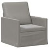 vidaXL Divano Singolo Grigio Chiaro 70 x 81 x 82 cm Velluto (V)