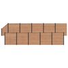 vidaXL Set di Recinzione 11 pz 1830 x 186 cm WPC e Alluminio Marrone