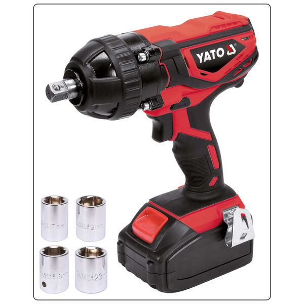 YATO Trapano Avvitatore a Impatto Batteria 2,0Ah Li-ion 1/2" 18V 300Nm