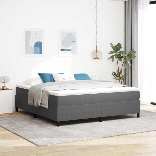 vidaXL Struttura letto piattaforma Grigio chiaro 180 x 200 cm Tessuto