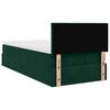 vidaXL Pouf Letto con Materasso e LED Verde Scuro 90x200cm in Velluto