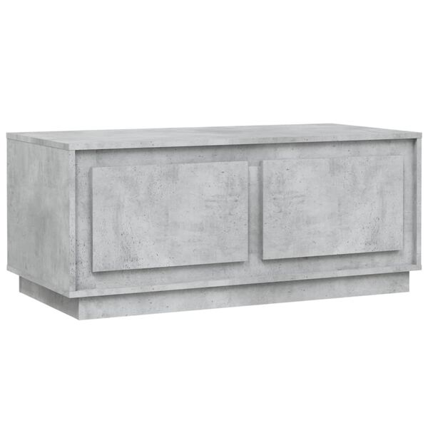 vidaXL Tavolino Salotto Grigio Cemento 102x50x44 cm Legno Multistrato