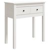 vidaXL Tavolo Consolle Bianco 70x35x75 cm in Legno Massello di Pino