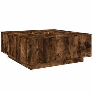 vidaXL Tavolino da Salotto Rovere Fumo 100x100x40 cm Legno Multistrato