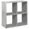 vidaXL Libreria Divisorio Grigio Cemento 69,5x29x69,5 cm in Truciolato