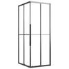 vidaXL Cabina Doccia ESG Semi Smerigliato 90x70x180 cm Nera
