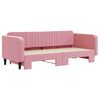 vidaXL Divano Letto con Letto Estraibile Rosa 90x200 cm in Velluto