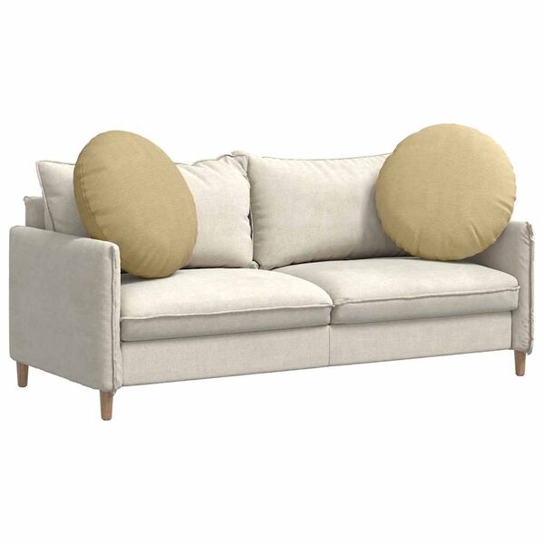 vidaXL Cuscini per Seduta 2 pcs Grigio Verde &Oslash; 60 cm Tessuto in Cords