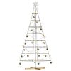vidaXL Albero a Cono di Natale con supporto Nero 210 cm Acciaio