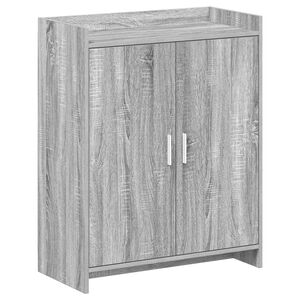 vidaXL Mobile per scarpe con porta Sonoma grigio 73,5 x 36 x 92 cm