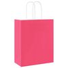 vidaXL Sacchetti di Carta 50 pz con Manici Rosa 18x8x22 cm