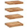 vidaXL Mensole da Parete 4 pz 40x30x4 cm Legno Acacia Rifinito a Olio