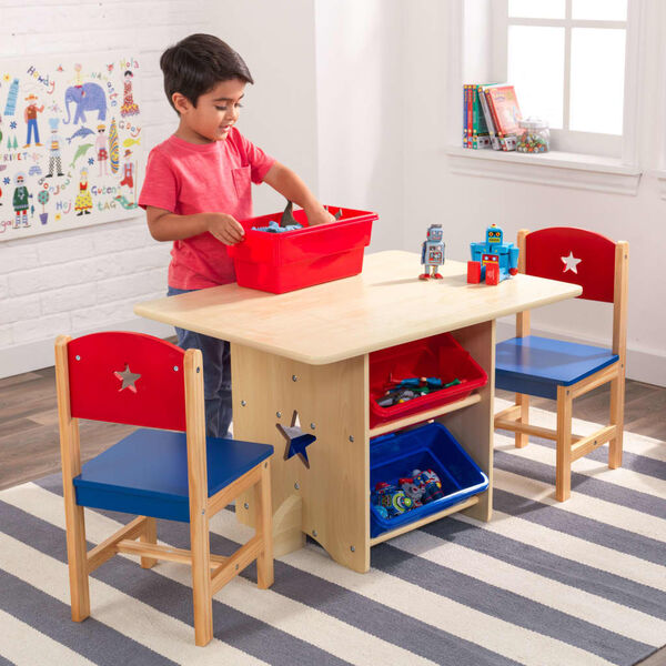 KidKraft Set Tavolo Star con 2 Sedie