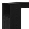 vidaXL Tavolo da bar Rovere Nero 101 x 40 x 103,5 cm Legno multistrato