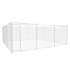 vidaXL Canile da Esterno in Acciaio Zincato 570x570x185 cm