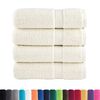 vidaXL Asciugamani da Doccia SOLUND 4 pz Crema 70x140 cm 600 g/m&sup2;