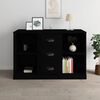 vidaXL Credenza Nera 104,5x35,5x67,5 cm in Legno Multistrato